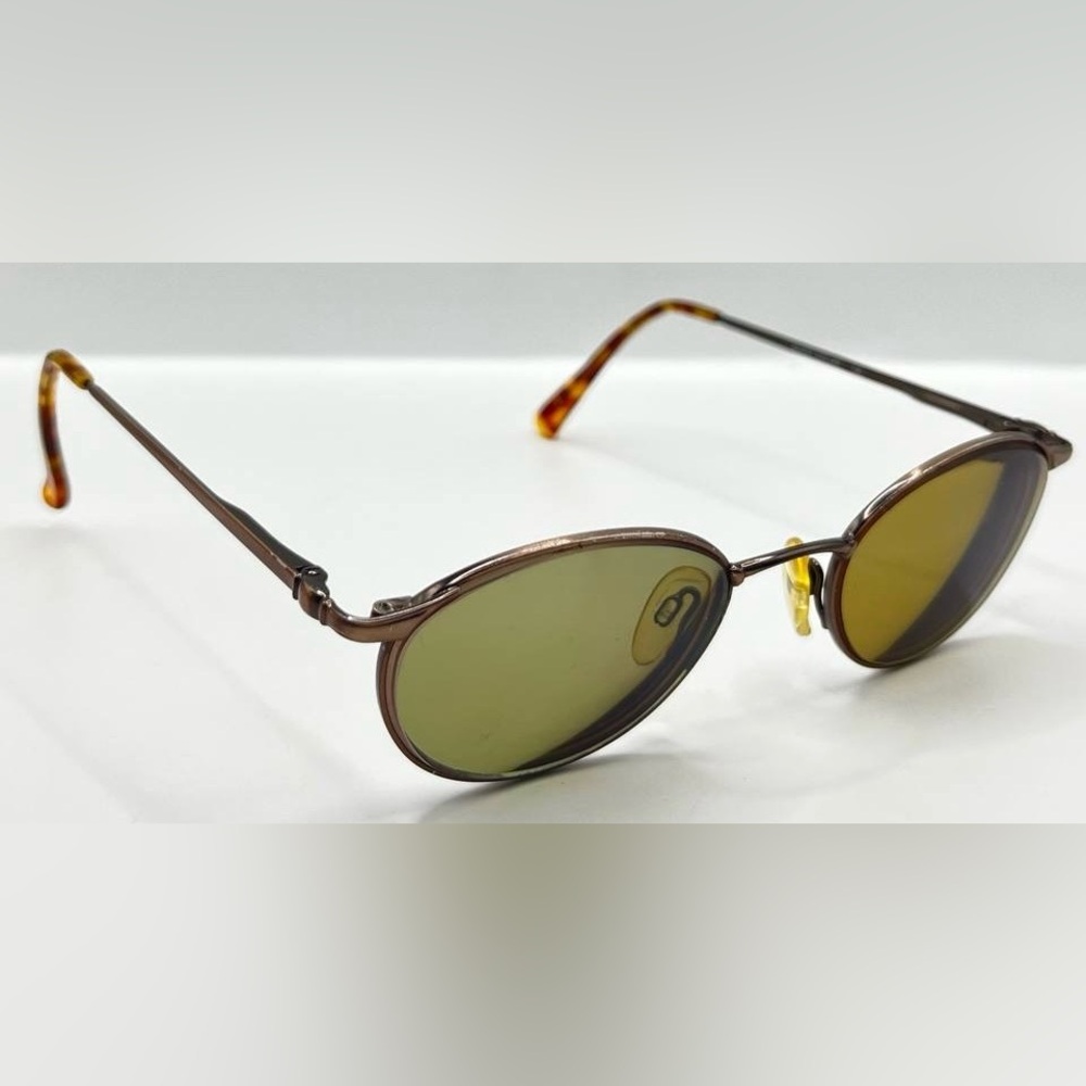 Vintage Silver Dollar Yulia Bronze Oval Sunglasses Frames Only